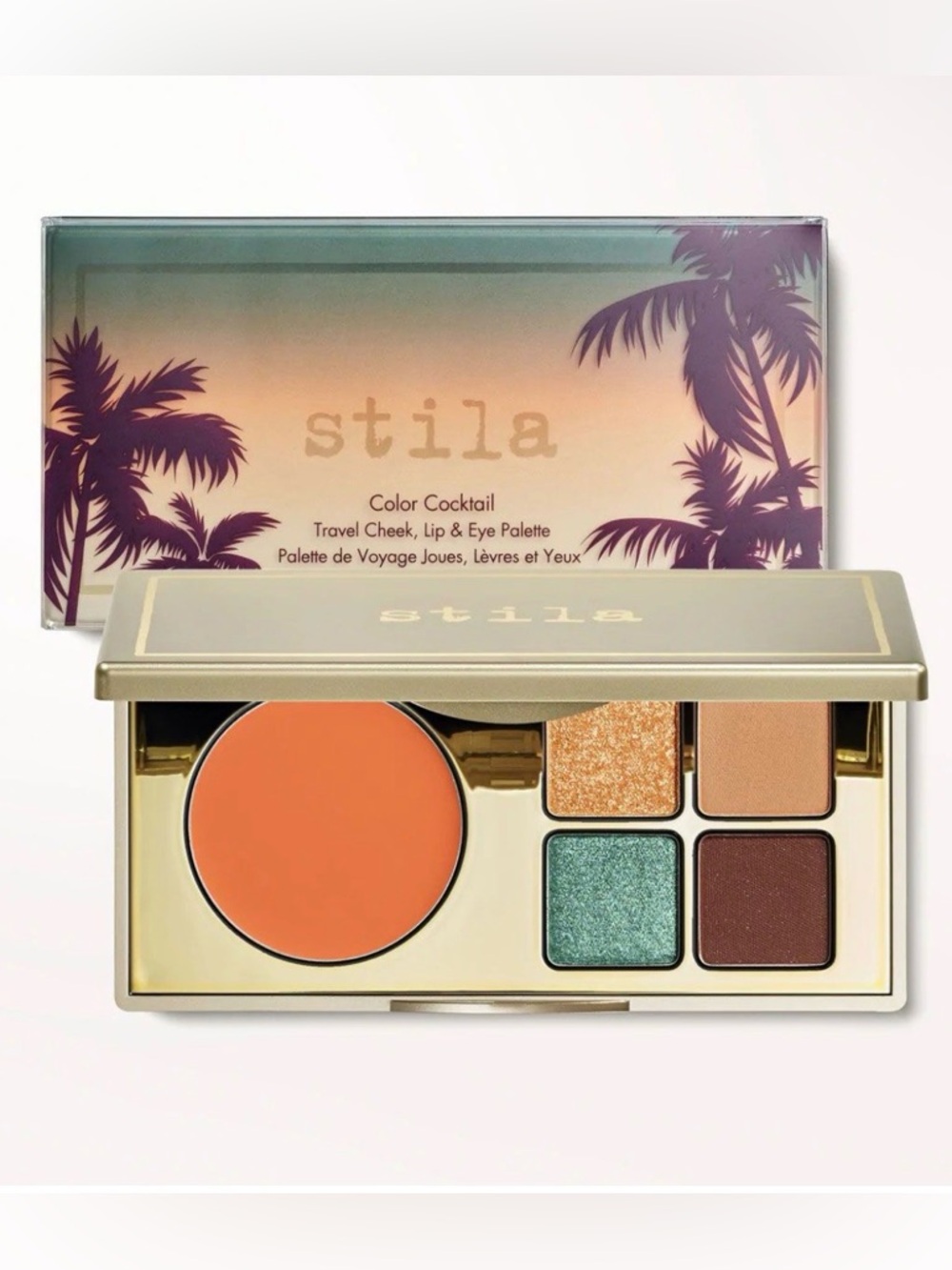 Stila Color Cocktail Palette Cheek Lip Eye Travel Set, Tequila Sunriseโ